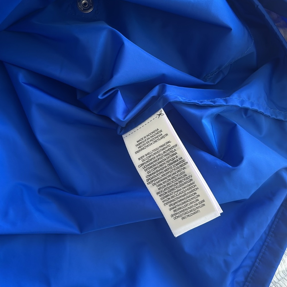 Mens Polo Ralph Lauren Quarter Zip Windbreaker Blue Orange - Picture 5 of 9